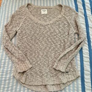 Tan beige Abercrombie & Fitch long sleeve size M